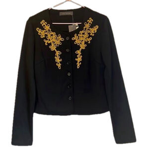 NWT Suzy Shier Embroidered Jacket